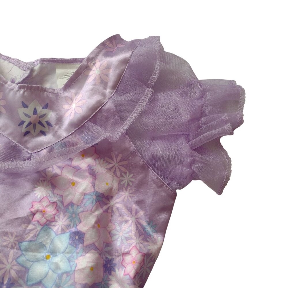 Disney Encanto Isabela Girls Costume 4-6X Purple Floral Fantasy Play Dress Up - Picture 7 of 9